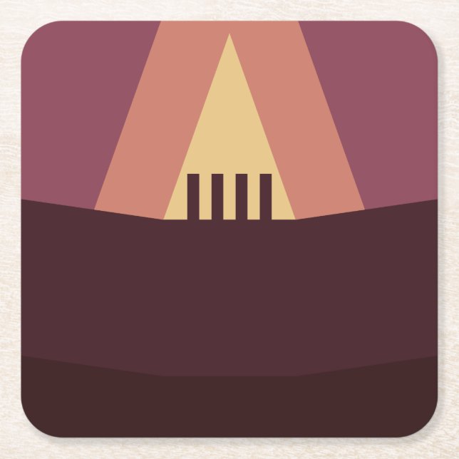ODESZA Summer's Gone Minimalist Coaster (Front)