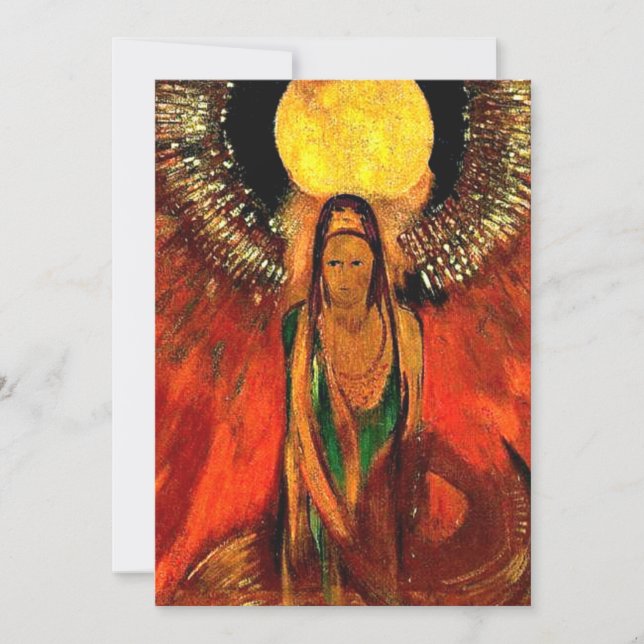 Odilon Redon artwork, The Flame, (Front)