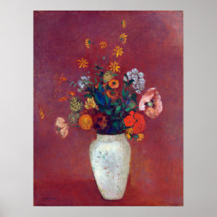 Odilon Redon Bouquet in a Chinese Vase Poster