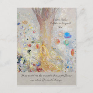 Odilon Redon Buddha CC0211 Miracle of a flower Postcard