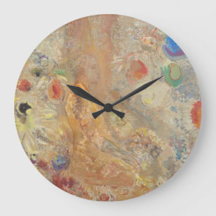 Odilon Redon Buddha in his youth CC0028 Timeless Large Clock