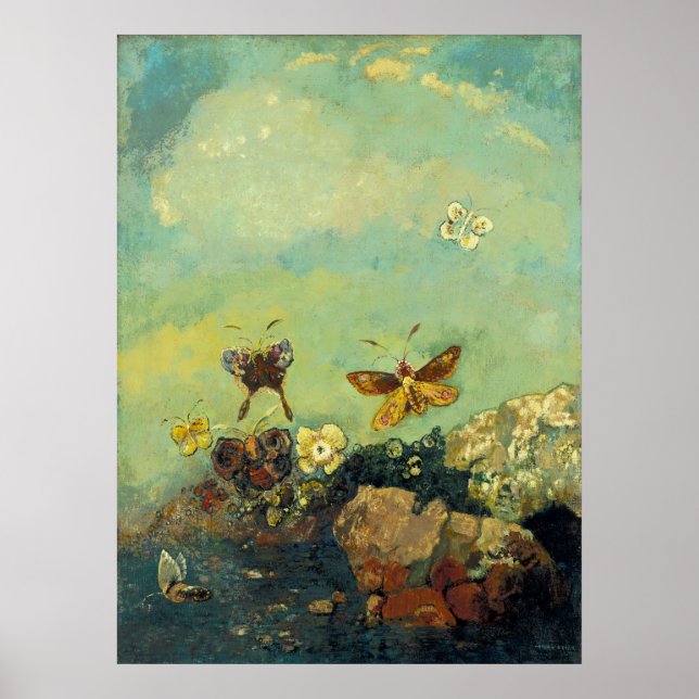 Odilon Redon - Butterflies Poster (Front)