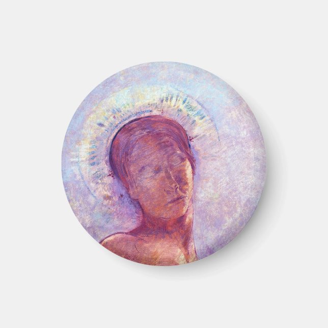 Odilon Redon, closed eyes 1889 Magnet (Front)