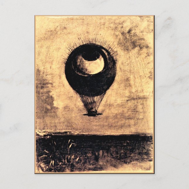 Odilon Redon - Eye Balloon Postcard (Front)