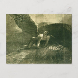 Odilon Redon- Fallen Angel Postcard