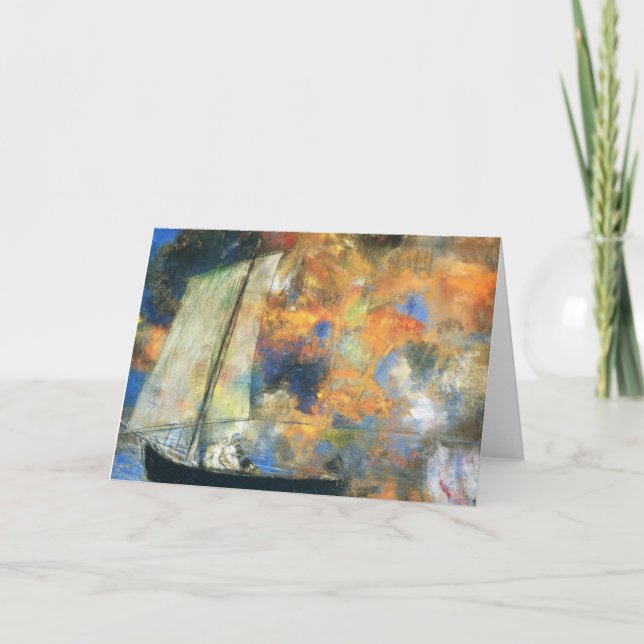 Odilon Redon- Flower Clouds Card (Front)