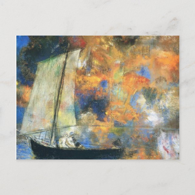 Odilon Redon- Flower Clouds Postcard (Front)