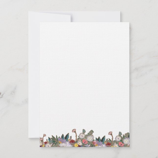 Odilon Redon Inspired Floral Border Card (Front)