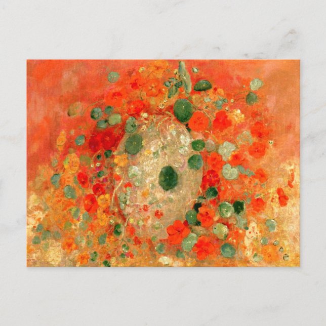 Odilon Redon - Nasturtiums Postcard (Front)