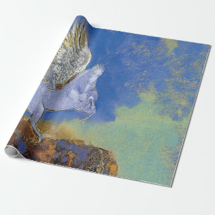 Odilon Redon Pegasus - Greek Mythology Symbolism Wrapping Paper