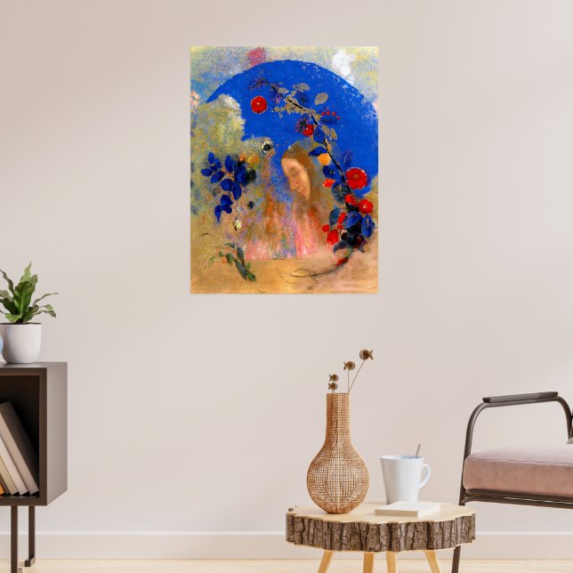 Odilon Redon - Profile beneath an Arch Poster (Living Room 3)