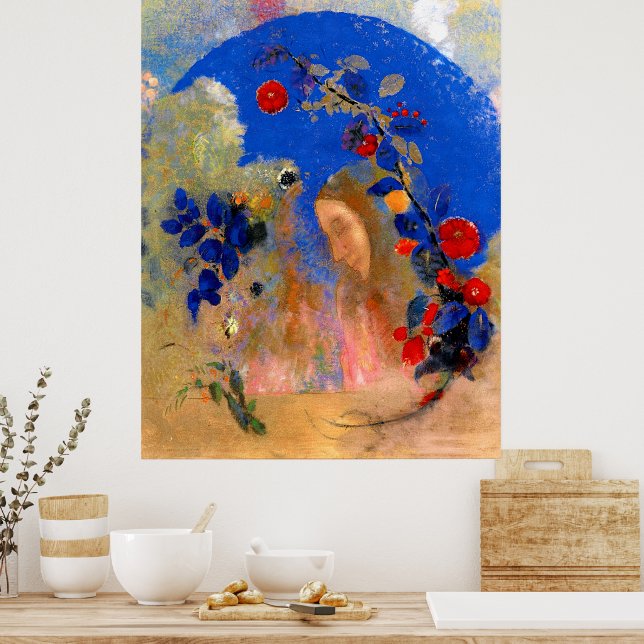 Odilon Redon - Profile beneath an Arch Poster (Kitchen)