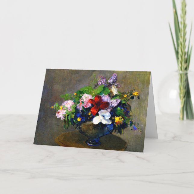 Odilon Redon - The Black Bowl, Card (Front)