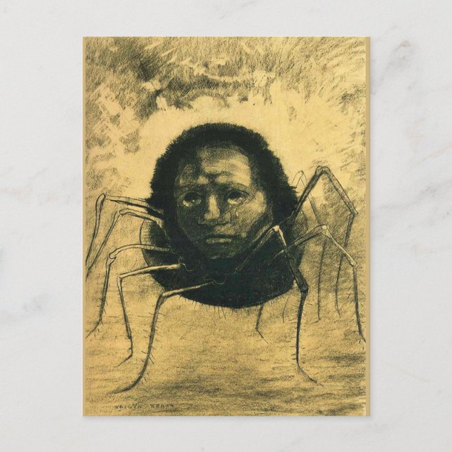 Odilon Redon, The Crying Spider, Postcard (Front)