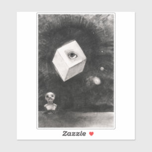 Odilon Redon, The cube, 1880