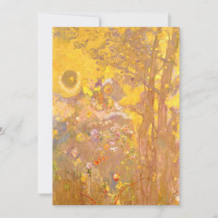 Odilon Redon - Tree on Yellow Background Card