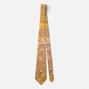 Odilon Redon - Tree on Yellow Background Tie