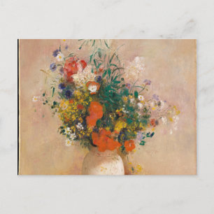Odilon Redon - Vase Of Flowers Holiday Postcard