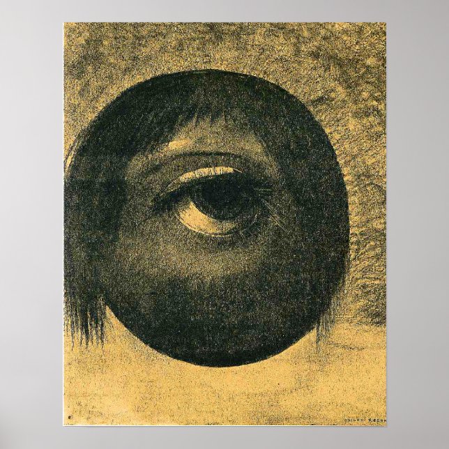 Odilon Redon - Vision, 1883,  Poster (Front)