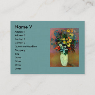 Odilon Redon's Vase with Flowers (1914) Business Card