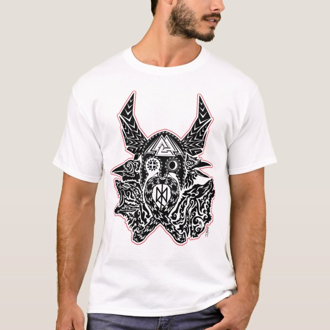 Odin Emblem T-Shirt Black Ink  Version (Front)