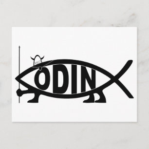 Odin Fish Postcard