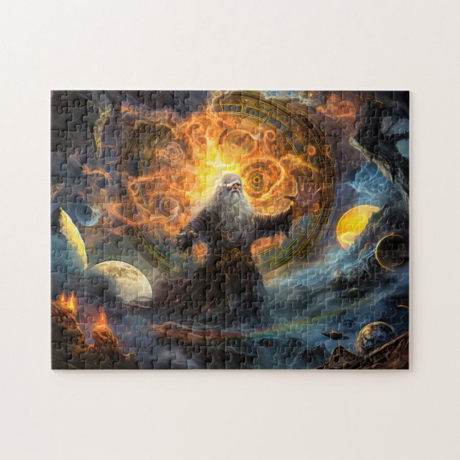 Odin forming a new world after Ragnarök Jigsaw Puzzle (Horizontal)