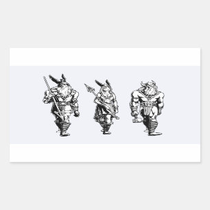 Odin, Freyja & Thor Rectangular Sticker