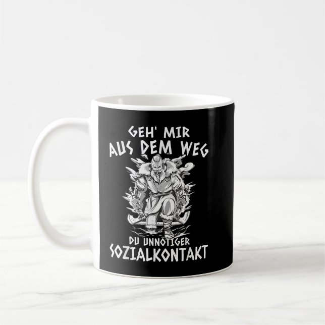 Odin Geh mir aus dem Weg Sozialkontakt, Viking Coffee Mug (Left)