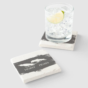 Odin Hammer runes ravens Viking Mythology Valhalla Stone Coaster