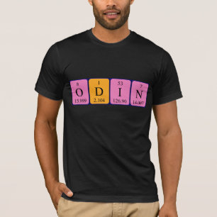 Odin periodic table name shirt
