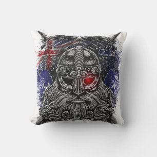 Odin ravens swords Viking Mythology Australia flag Cushion