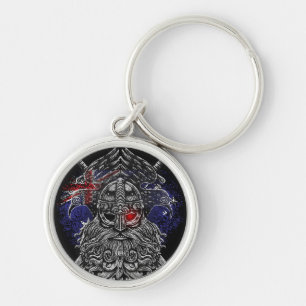 Odin ravens swords Viking Mythology Australia flag Key Ring