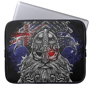 Odin ravens swords Viking Mythology Australia flag Laptop Sleeve