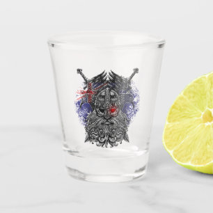 Odin ravens swords Viking Mythology Australia flag Shot Glass