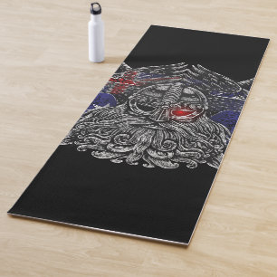Odin ravens swords Viking Mythology Australia flag Yoga Mat