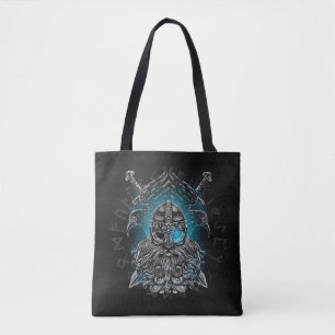Odin ravens Viking Mythology Valhalla awaits Tote Bag