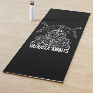 Odin ravens Viking Mythology Valhalla awaits Yoga Mat