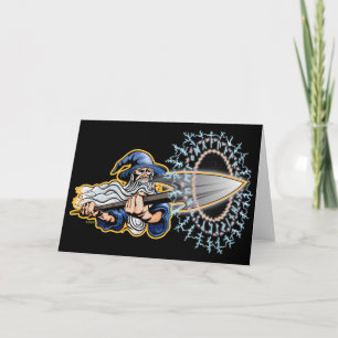 Odin - Runeblast - Greeting Card