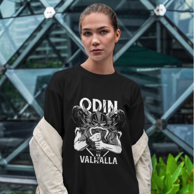 Odin Valhalla Viking  T-Shirt (Creator Uploaded)