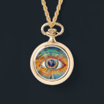 Odin's Eye Necklace<br><div class="desc">Odin, the Norse God of war, battle, victory and death, was also the god of magic, poetry, prophecy and wisdom. He sacrificed one of his eyes in order to drink from the well of cosmic knowledge to gain deeper understanding of all things. The symbolism is that, by relinquishing a common...</div>