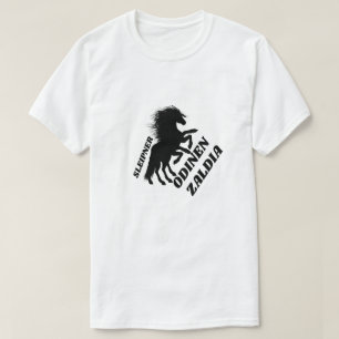 Odin's horse in Basque -  Odinen zaldia T-Shirt