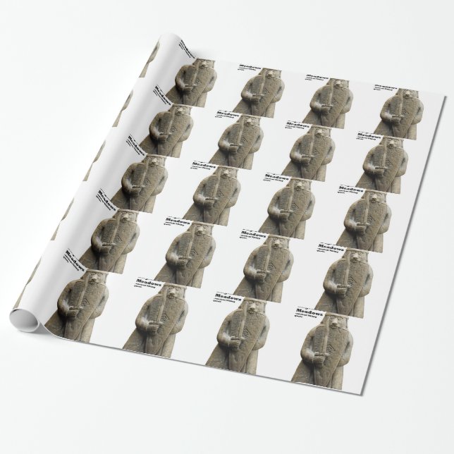 Odin's Prayer (Viking Berserker) Wrapping Paper (Unrolled)