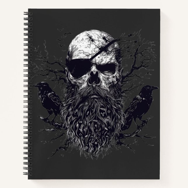 Odin's Whisper: Viking Spirit Invocation Notebook (Front)
