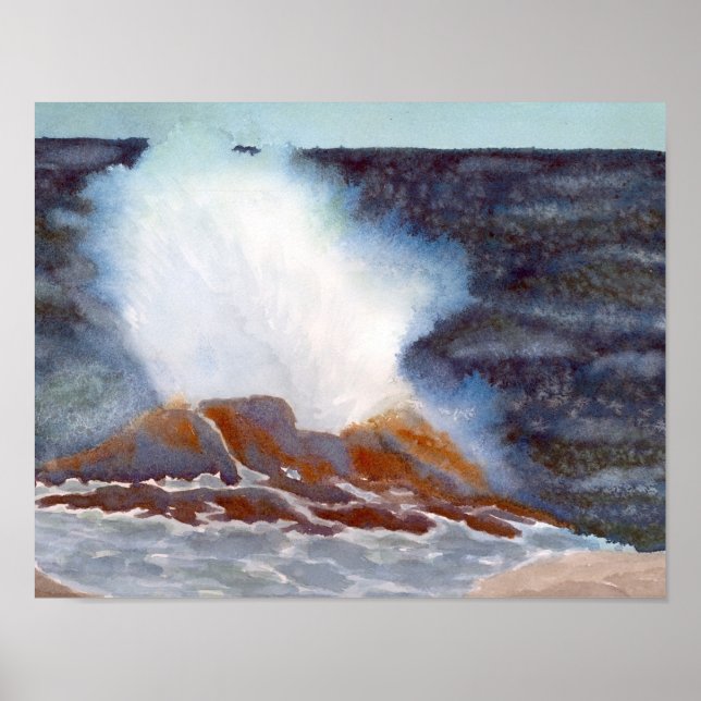 Odione Park Ocean Wave Poster (Front)