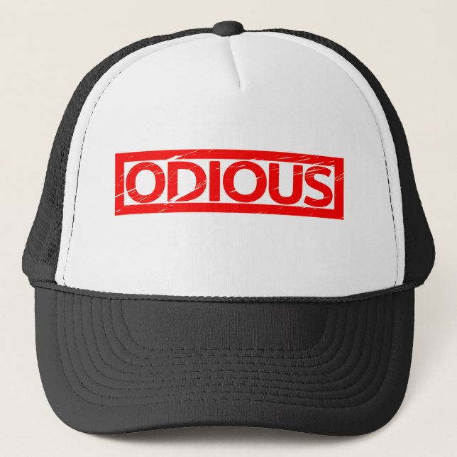 Odious Stamp Trucker Hat (Front)