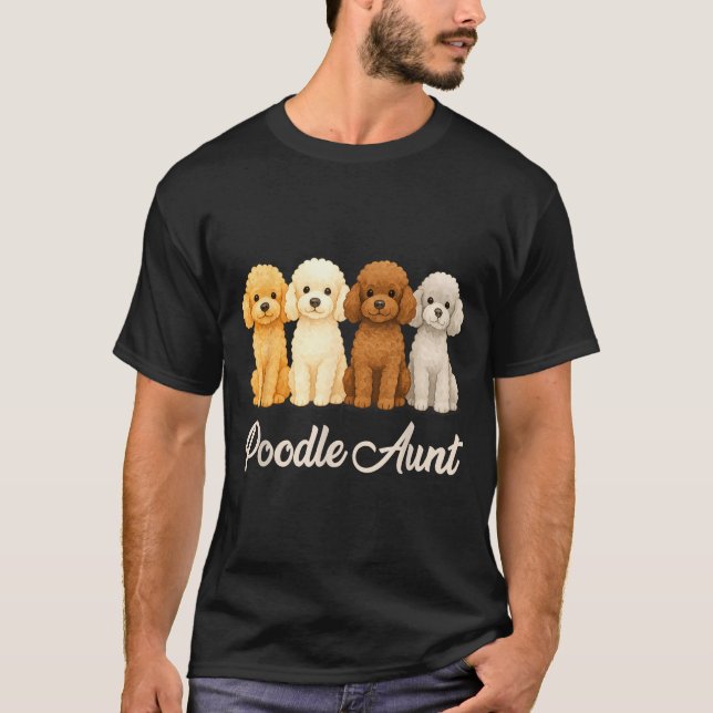 Odle Aunt Cute Dog Lover Gift Funny Women Puppy Ow T-Shirt (Front)