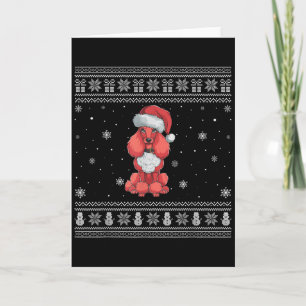 Odle Dog Lovers Men Women Santa Ugly Xmas Sweater Card
