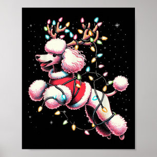 Odle Santa Christmas Tree Lights, Funny Ugly Pajam Poster