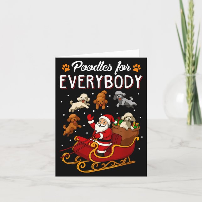 Odles Christmas Dog Mom Men Women Kids Funny Odle  Card (Front)